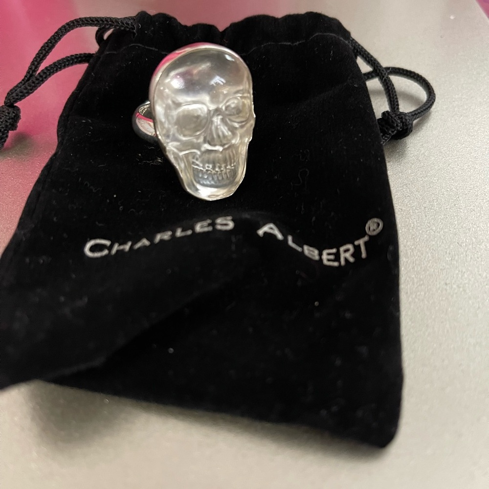 Charles Albert Skull Ring